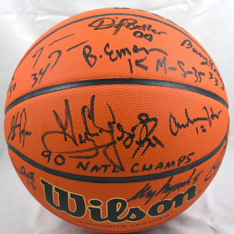 Basketball For Full-Court Games-1989-90 UNLV Champions Autographed NCAA Wilson Basketball - Beckett W Hologram