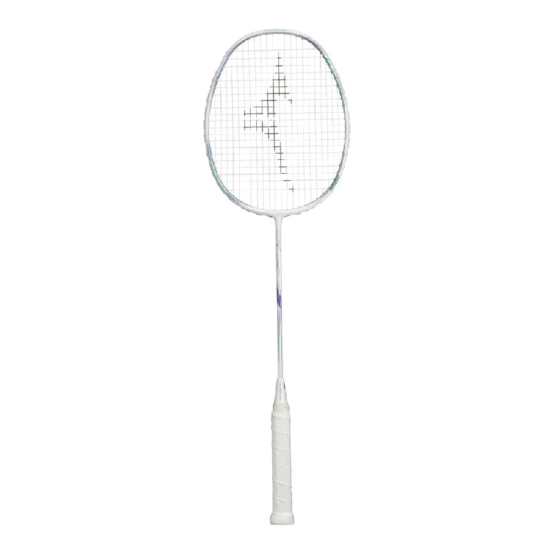 Best Badminton Racket For Quick Response-Mizuno Acrospeed 6 4U/G6 Badminton Racket [White/Purple]