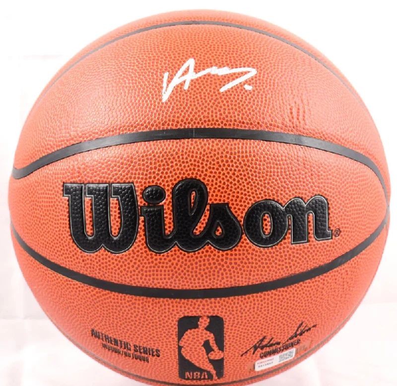 Basketball With Air-Lock Valve For Stability-Alperen Sengun Autographed Official NBA Wilson Basketball - Tristar *Silver