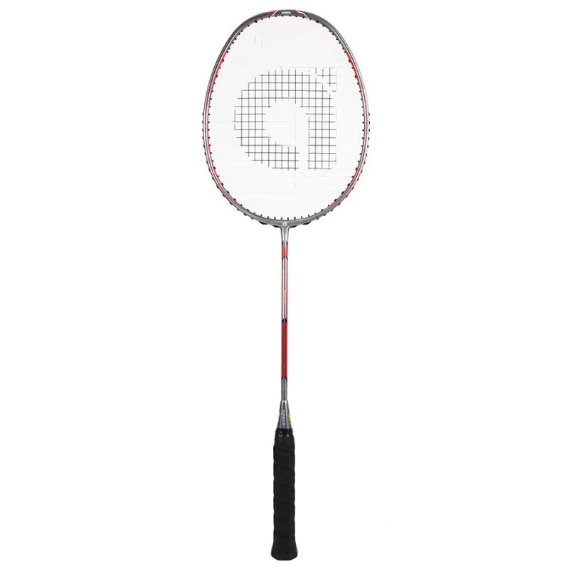 Best Badminton Racket For Smash Power-Apacs Dual 100 - Silver Grey/Red/White