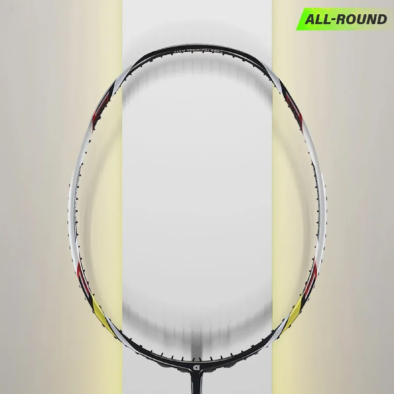 Badminton Racket With Excellent String Tension-Apacs Vanguard 11 Badminton Racket (Black)