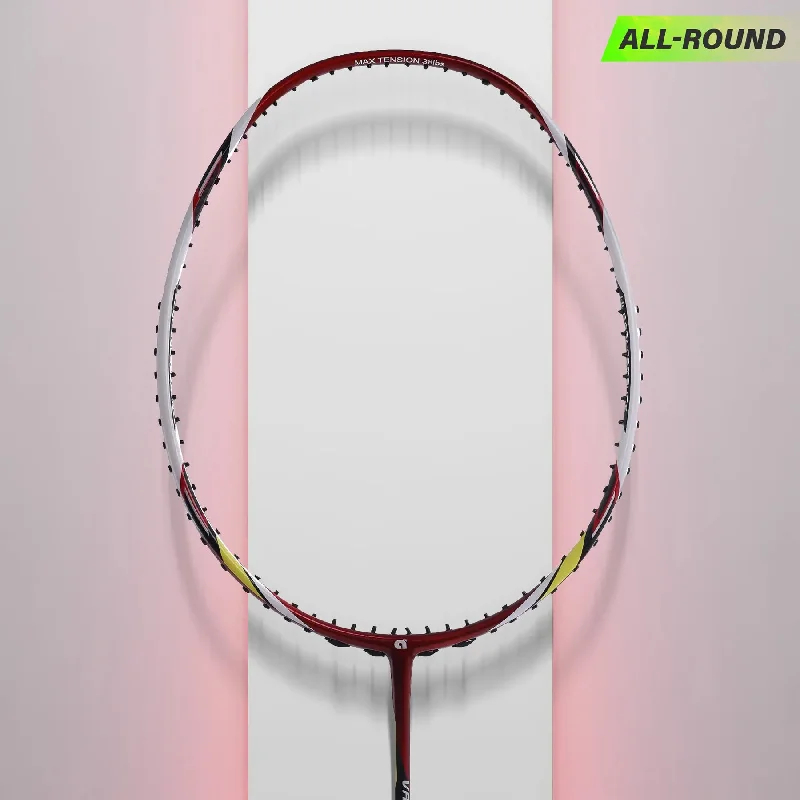 Badminton Racket For Perfect Shot Placement-Apacs Vanguard 11 Badminton Racket (Red)