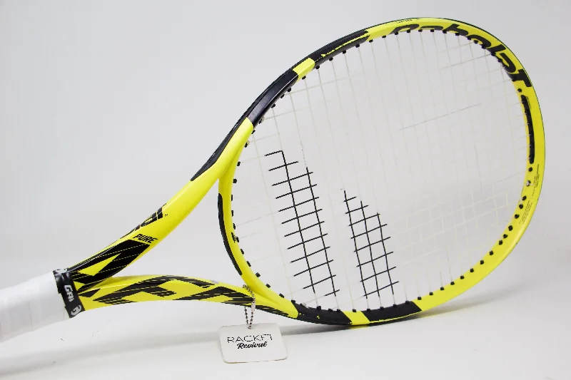 Tennis Racket With Superior Strength And Power-Babolat Pure Aero 25inch Junior (2019) Refurbished Tennis Racket