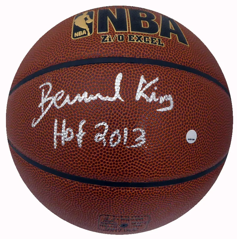 Basketball For Power Shots-Bernard King Autographed Spalding I/O Basketball New York Knicks "HOF 2013" Steiner Stock #185852