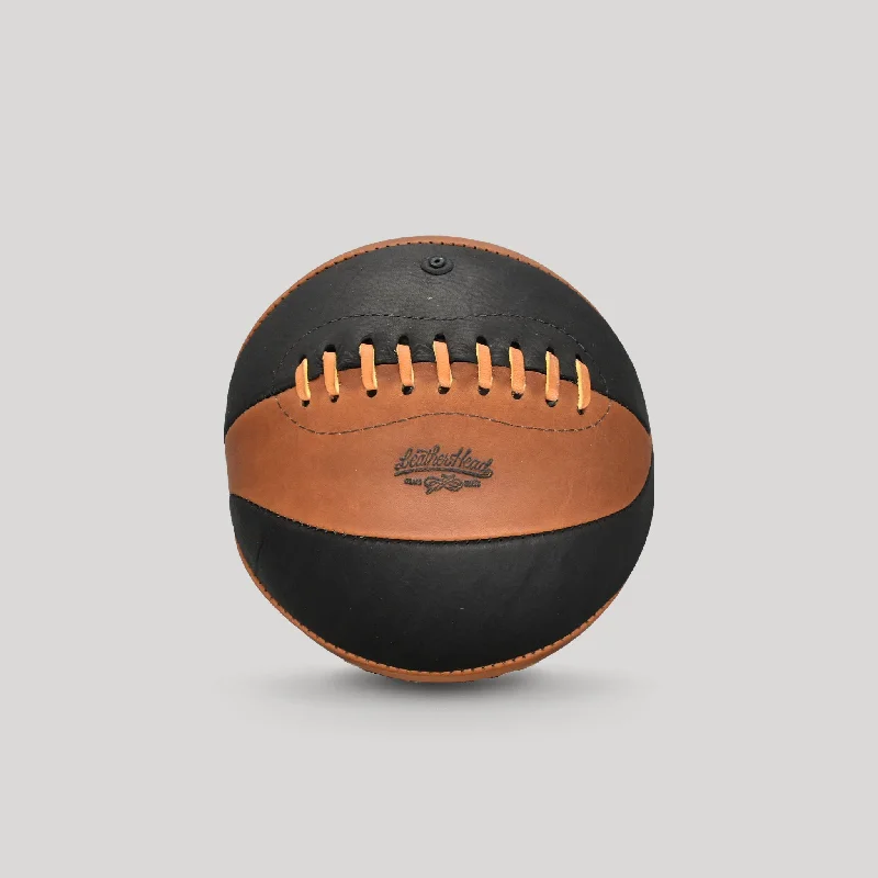 Basketball For Street Basketball Tournaments-Black and Tan Mini Basketball