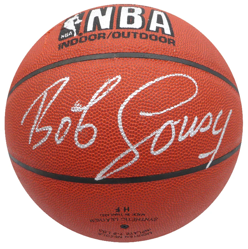 Lightweight Basketball For Speed-Bob Cousy Autographed Spalding I /O Basketball Boston Celtics JSA #AT76252