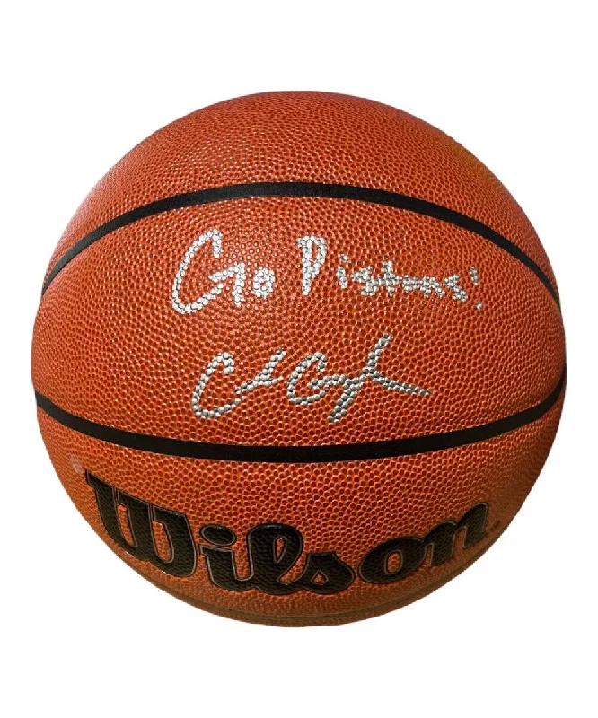 Basketball For Hard Outdoor Surfaces-Cade Cunningham Autographed Wilson Basketball Go Pistons 41101