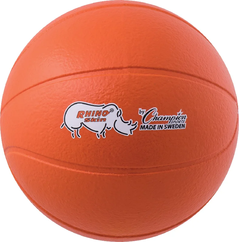 Basketball For Fast And Controlled Play-Champion Sports 9 Inch Rhino Skin Molded Foam Basketball