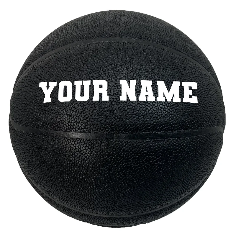 Basketball For Kids Under 10-Customized All Black Basketball Size 29.5" or 28.5"