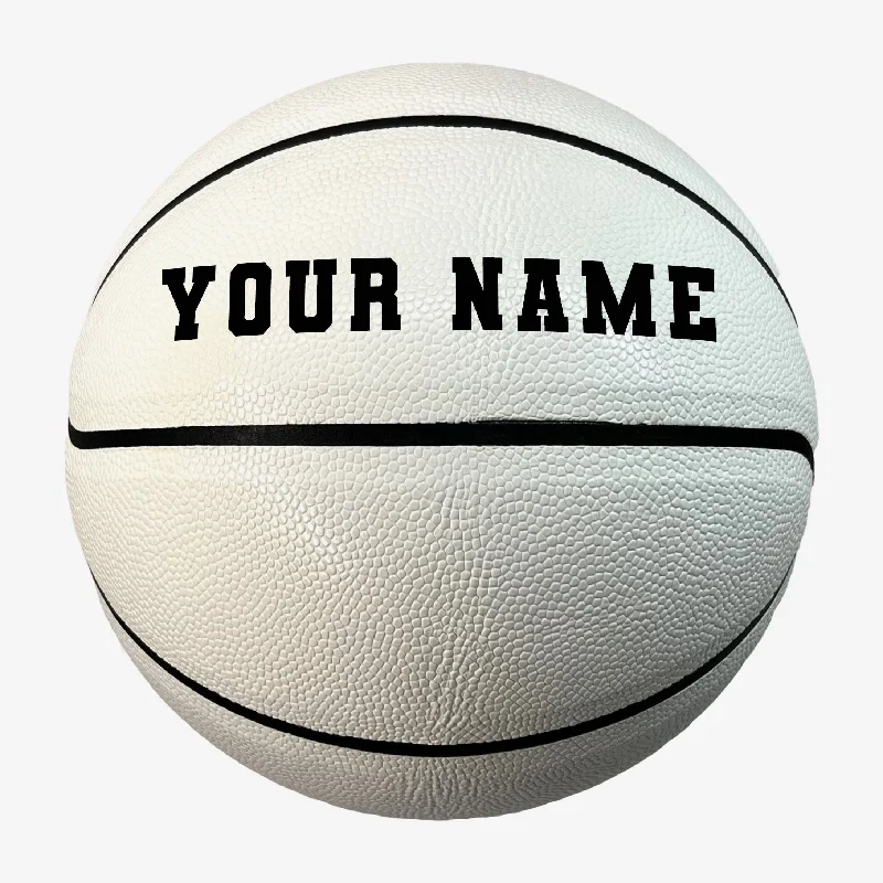 Basketball For Advanced Players-Customized All White Basketball Size 29.5" or 28.5"