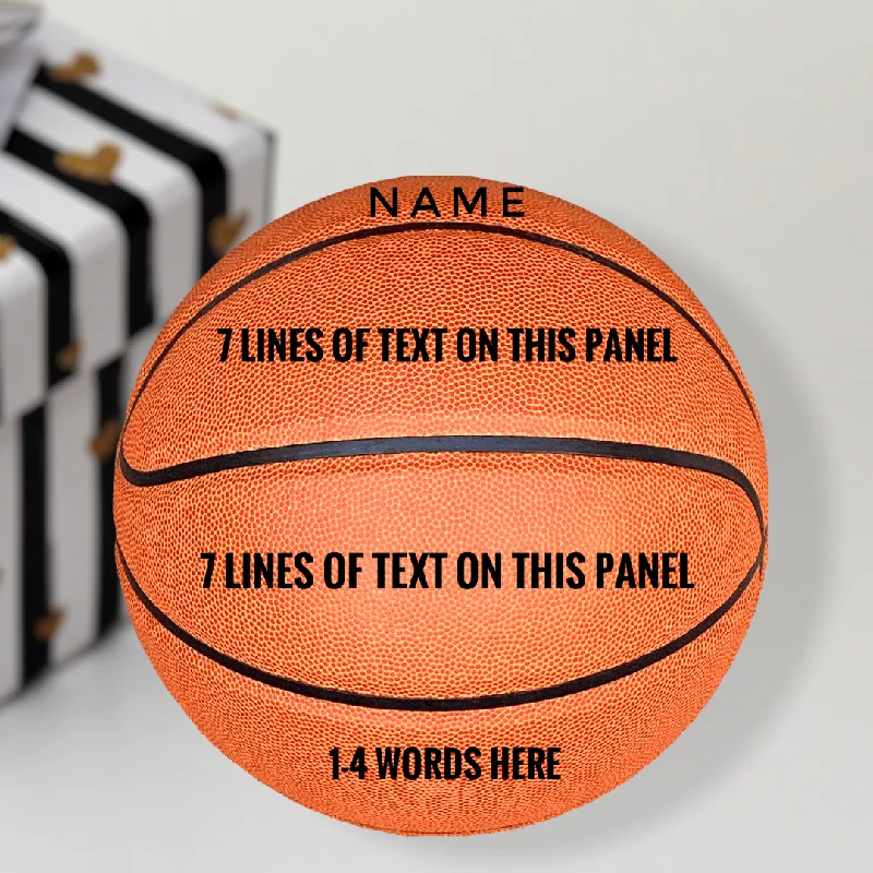 Basketball For Dribbling And Passing-Custom Engraved Basketball