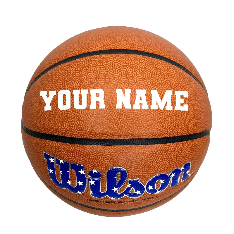 Best Basketball For Dunking-Customized Wilson USA Evolution Red White and Blue Basketball