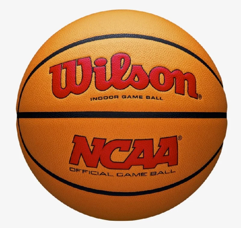 Basketball For Practice Sessions-Customized Wilson NCAA EVO NXT Basketball Indoor Scarlet