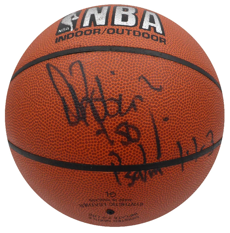 Basketball With High-Quality Rubber-David Robinson Autographed Spalding I /O Basketball San Antonio Spurs JSA #AT76251