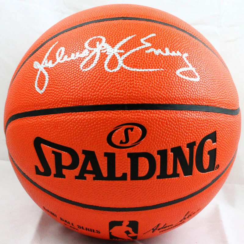 Basketball For Basketball Training-Julius Erving Autographed NBA Spalding Basketball- JSA Witnessed *Silver