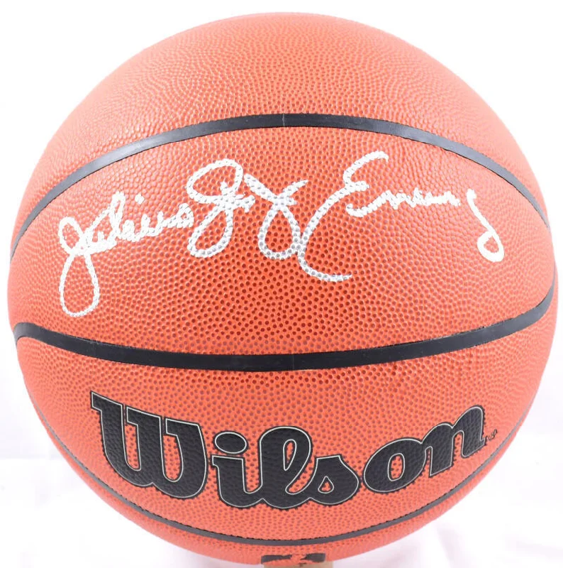 Basketball For Shooting Practice-Julius Erving Autographed NBA Wilson Basketball-Beckett W Hologram *Silver