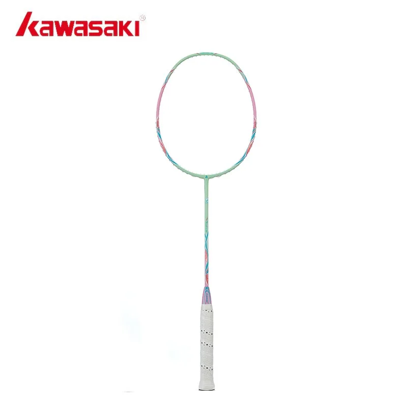 Badminton Racket With High Strength Frame-Kawasaki Porcelain Q5 (Green) Badminton Racket - Unstrung