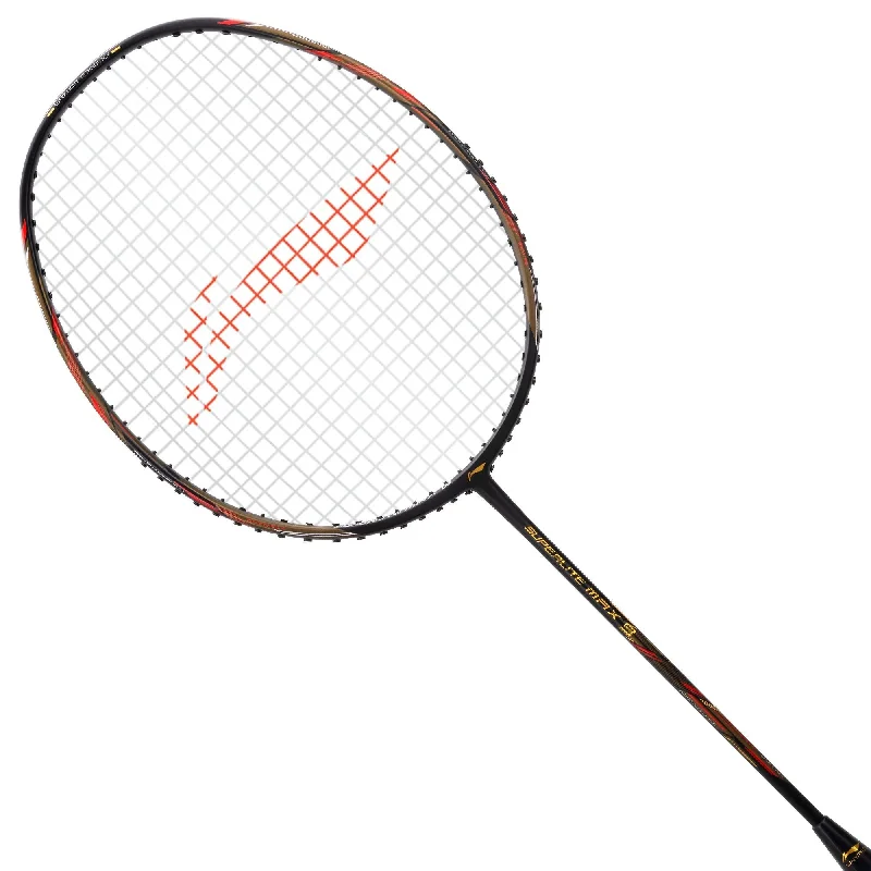 Badminton Racket For Power And Spin Combination-Li-Ning G-Force Superlite Max 9 Badminton Racket (Black/Red)