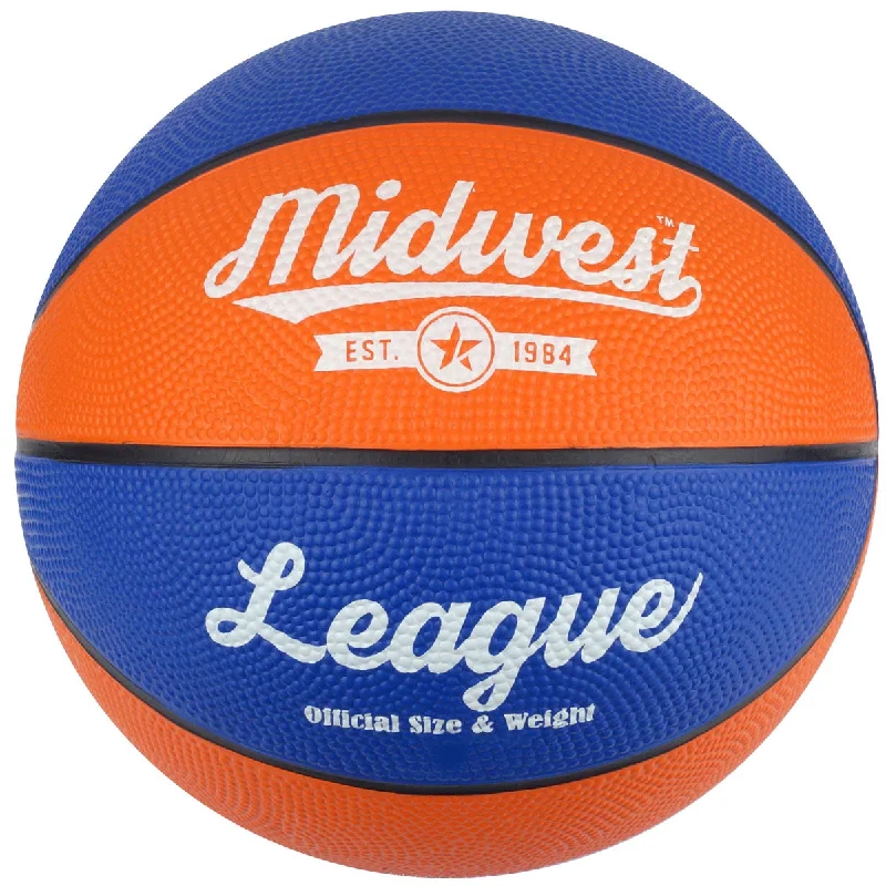 Basketball For Playing In Any Weather-Midwest League Basketball - Size 7