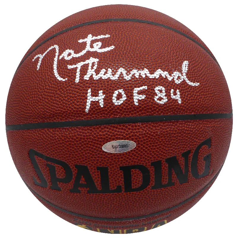 Official Size Basketball For Adults-Nate Thurmond Autographed Spalding I /O Basketball Golden State Warriors "HOF 84" TriStar Holo #5072885