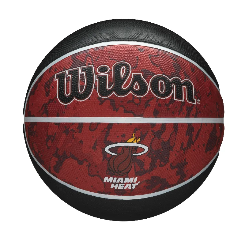 Basketball For Playing In Any Weather-NBA Team Tiedye Basketball Miami Heat