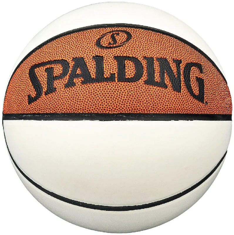 Best Basketball For All Surface Play-New Spalding Full Size NBA White Panel Basketball