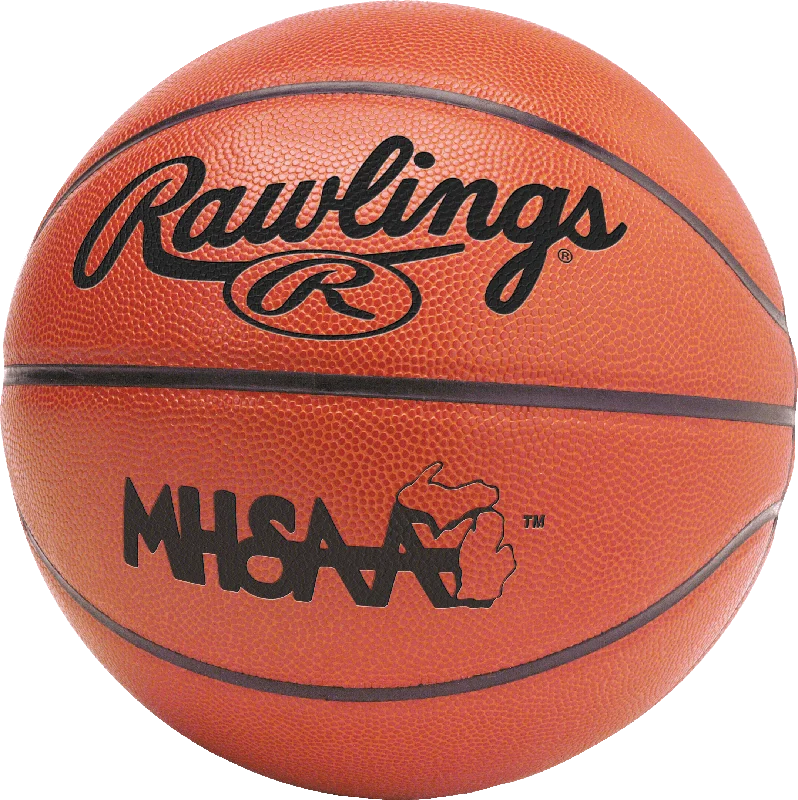 Basketball With High-Grip Texture-Rawlings Contour Composite Basketball 29.5 - Michigan