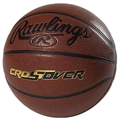 Basketball With Ideal Bounce For Dunking-Rawlings Crossover Composite Basketball 29.5