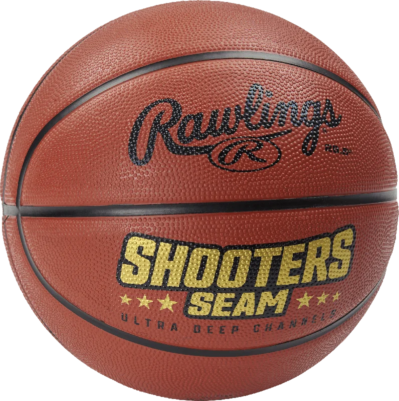 Basketball With Great Feel And Control-Rawlings Shooters Seam Rubber Basketball 29.5