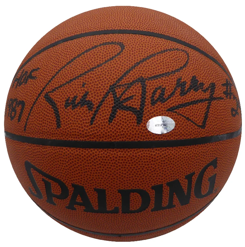 Basketball For Competitive Games-Rick Barry Autographed Spalding All Court Basketball Golden State Warriors "HOF 1987" JSA #AT76245