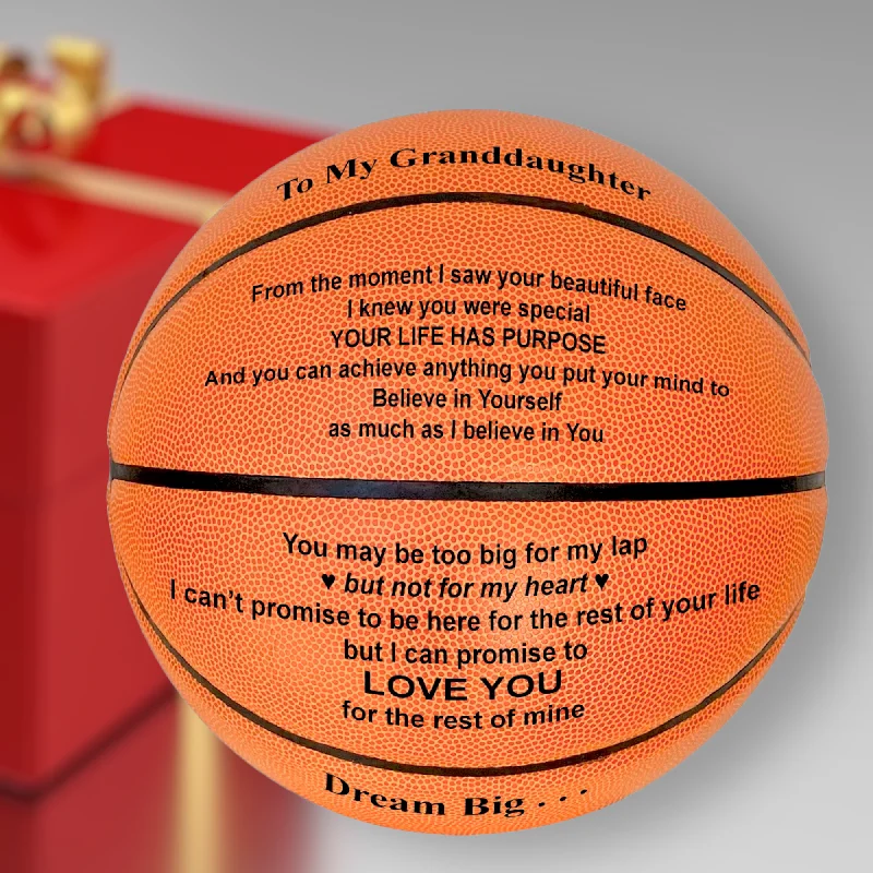 Basketball For Team Play-Granddaughter Personalized Basketball Gift