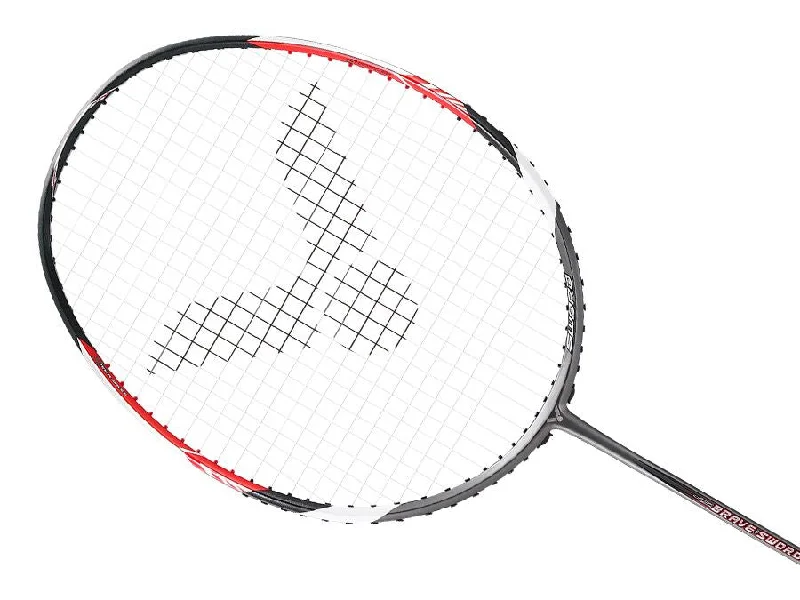 Badminton Racket With Larger Sweet Spot-Victor Bravesword 12 N [Black/Red] Unstrung