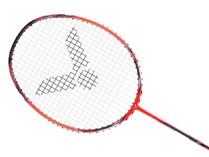 Badminton Racket For Fast Smashes-Victor Jetspeed S 11D Unstrung Badminton Racket [Red] JS-11D