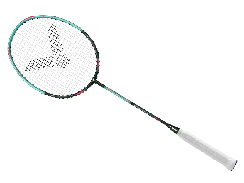 Badminton Racket With Extra Stability For Smashes-Victor Thruster K 7U Unstrung Badminton Racket [Aquamarine] TK-7U R