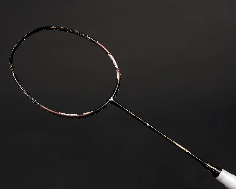 Badminton Racket For Fast Overhead Smashes-Victor Thruster K Falcon HS Unstrung Racket Limited Edition[Black] TK-F-HS