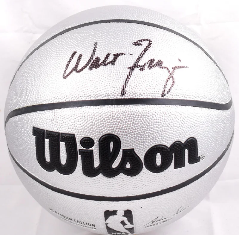 Basketball With Superior Grip And Traction-Walt Frazier Autographed Official NBA Platinum Wilson Basketball-Beckett W Holo