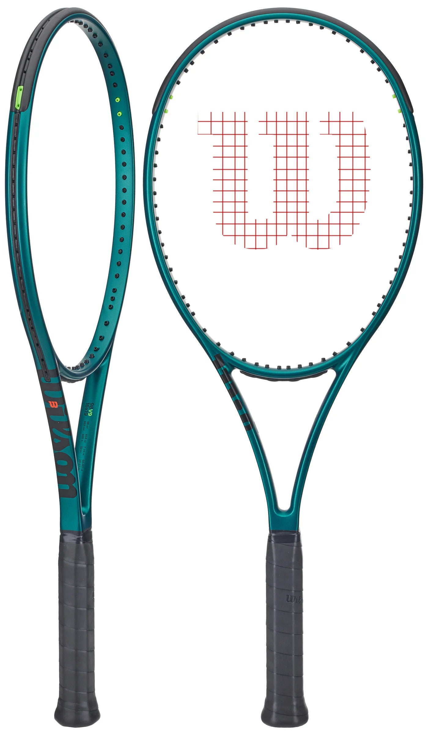 Tennis Racket For Hard Hitters-Wilson Blade 98 V9 Tennis Racket (FRAME)