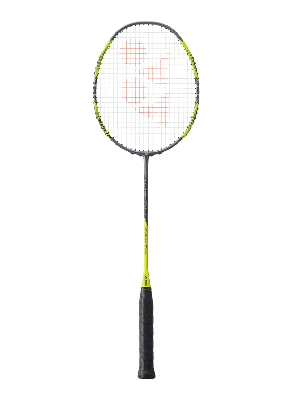 Badminton Racket With Excellent Durability-Yonex Arcsaber 7 Tour Strung Badminton Racket [Greyish Yellow]