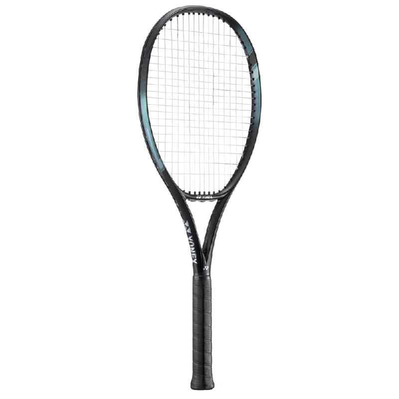 Badminton Racket For High Intensity Games-Yonex Ezone 100 Tennis Racket - Aqua Night Black (Unstrung)