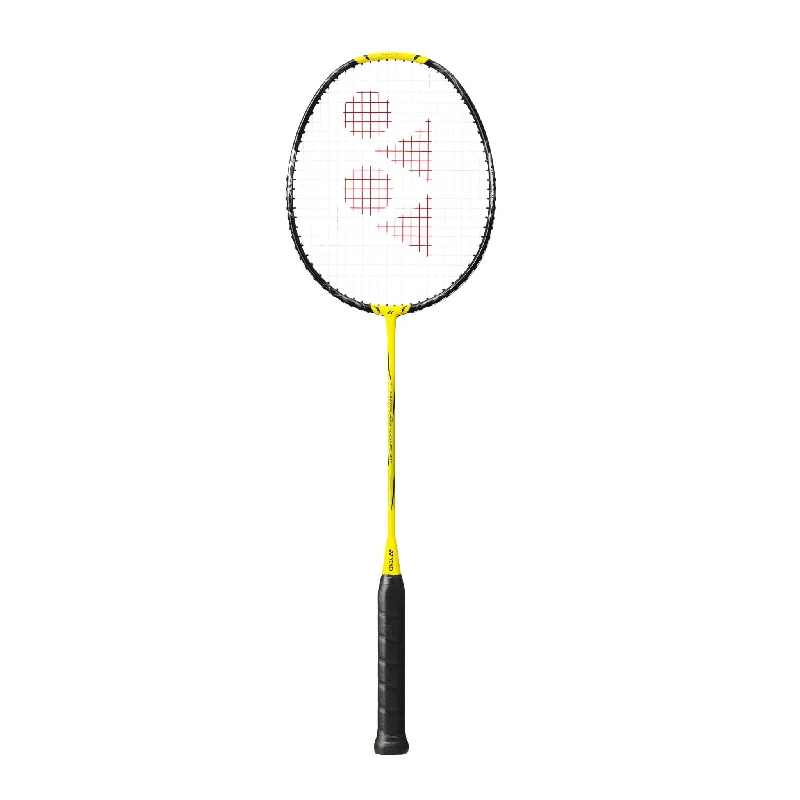 Badminton Racket With Strong Shaft For Stability-Yonex Nanoflare 1000 Play Strung Badminton Racket [Lightning Yellow]