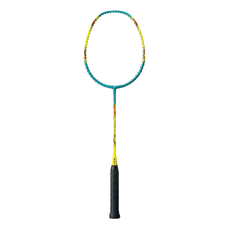 Badminton Racket For Power And Control-Yonex NanoFlare E13 Pre-Strung Badminton Racket [Turquoise/Yellow]