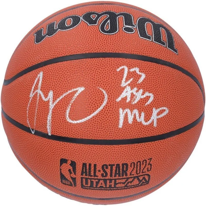 Basketball For Smooth Handling-Jayson Tatum Autographed "23 ASG MVP" 2023 All Star Wilson Basketball Fanatics