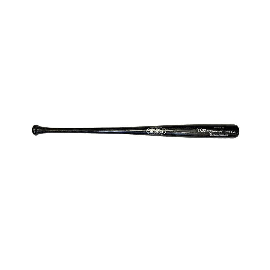 Baseball Bat With Extra Power For Smashes-Bill Mazeroski Signed Louisville Slugger Black Bat Inscribed 'HOF 01' (Silver Ink)