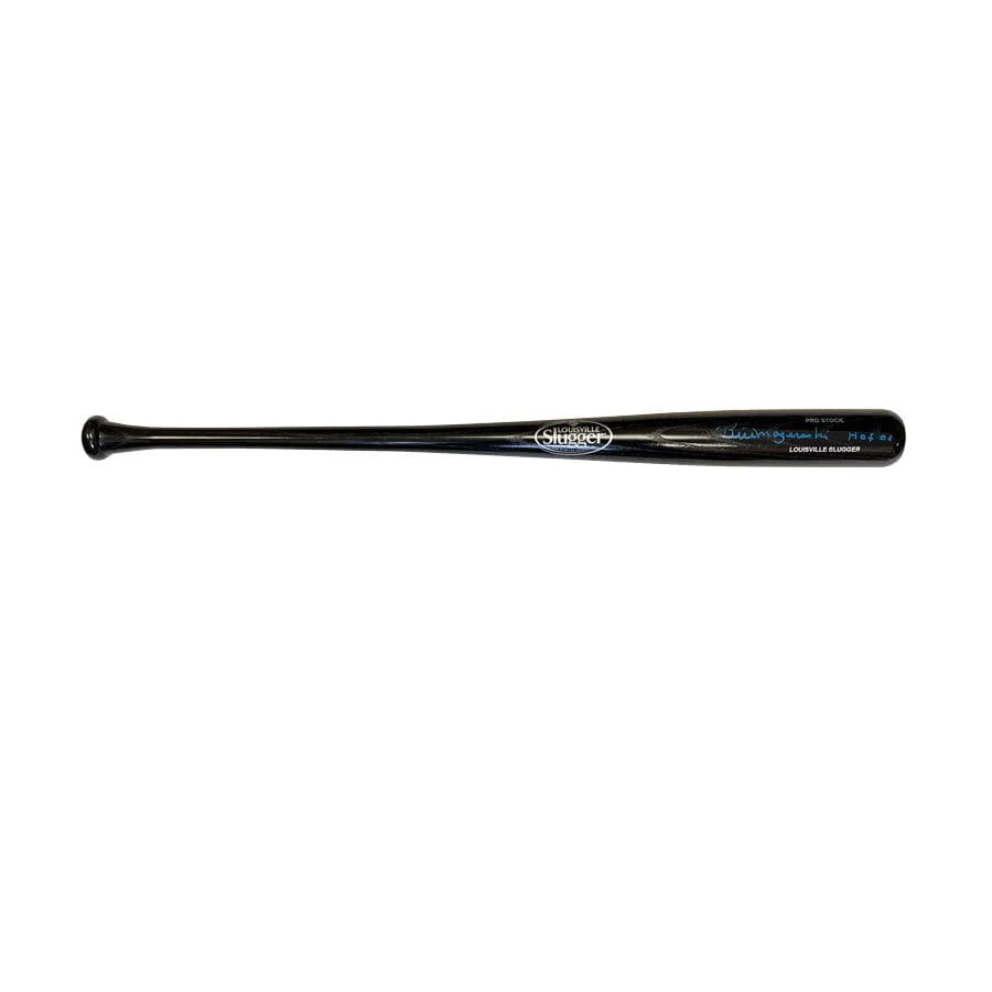 Baseball Bat With Premium Design For Better Hits-Bill Mazeroski Signed Louisville Slugger Black Bat Inscribed 'HOF 01' (Blue Ink)