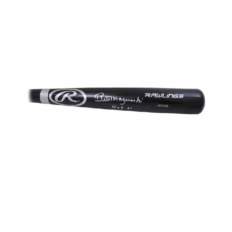 Baseball Bat With Enhanced Vibration Reduction-Bill Mazeroski Rawlings Black Big Stick Bat - Signed And Inscribed 'Hof 01'