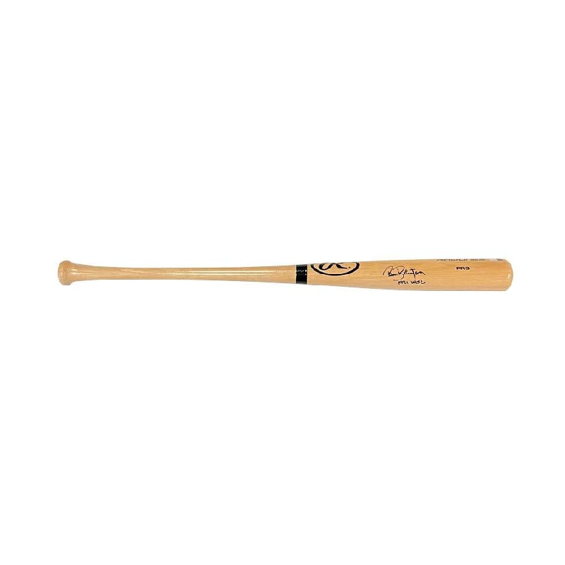 Baseball Bat For Powerful Line Drives-Bob Robertson Signed Official Rawlings Blonde Bat with "1971 WSC"