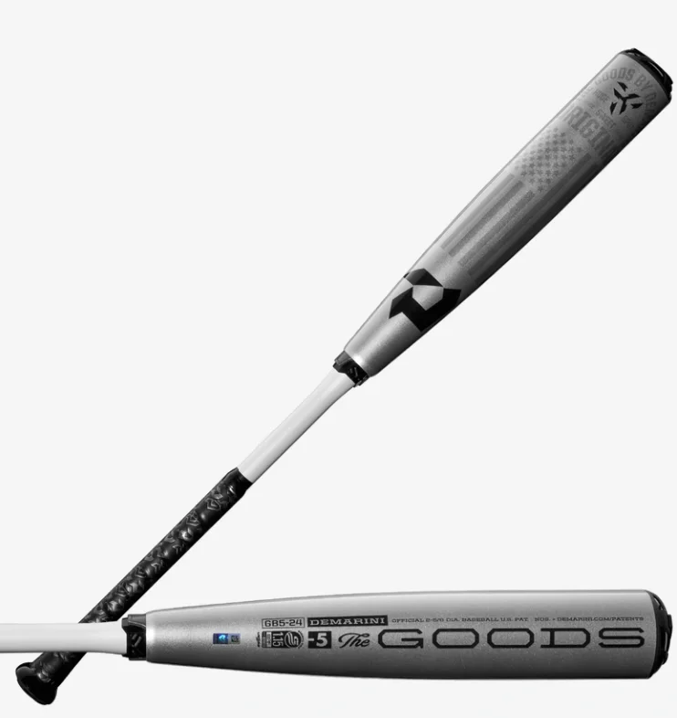 Baseball Bat For Stronger Hits And Drives-Demarini 2024 The Goods - Two Piece USSSA (-5) - Baseball Bat