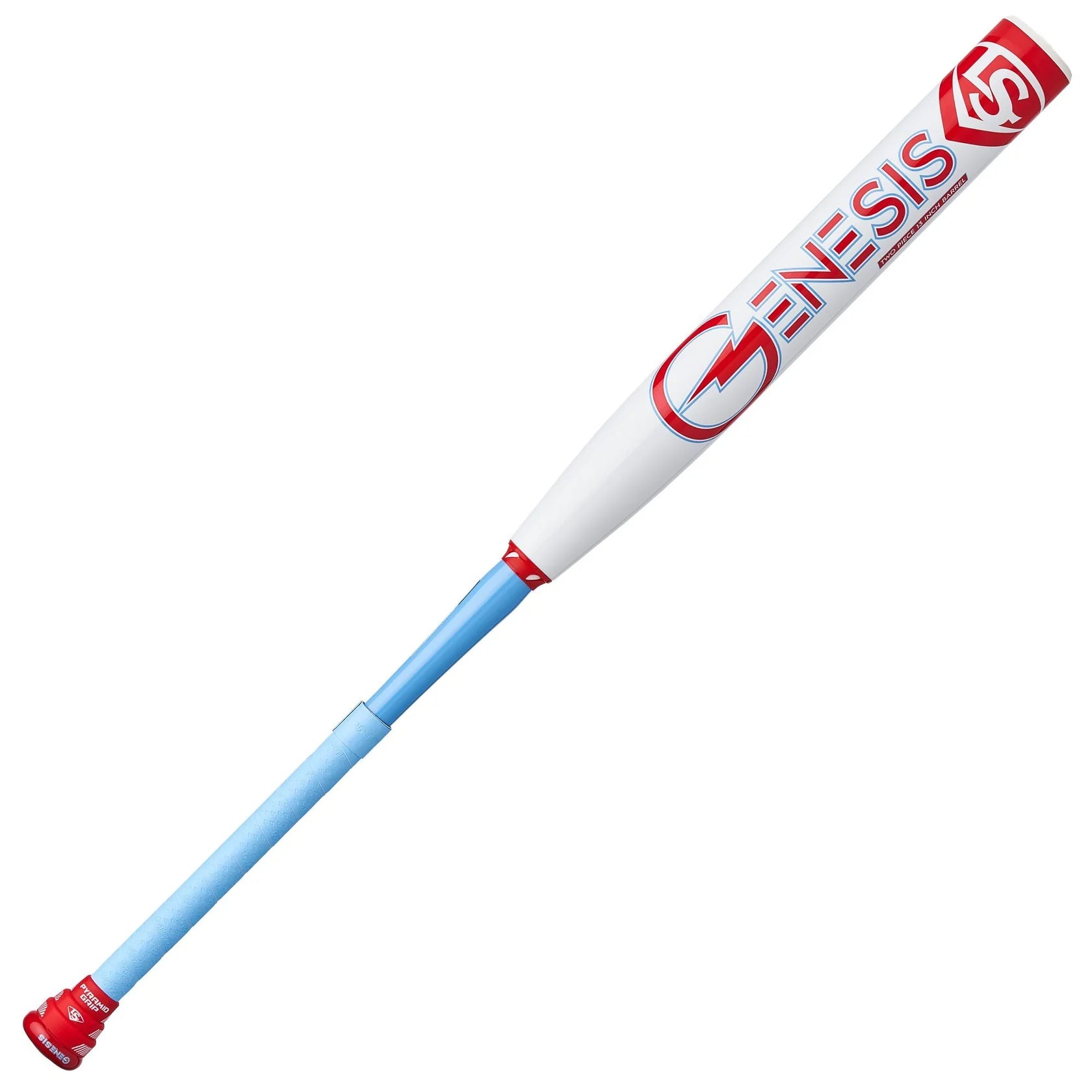 Baseball Bat With Aluminum Frame-Louisville Genesis 2024 Genesis 2 Piece 13" Endload USSSA Slowpitch Bat