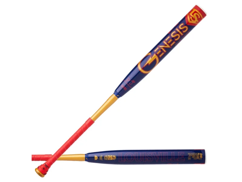 Baseball Bat For Quick Response Time-Louisville Genesis "Dirty Sanchez" End Load Slowpitch Bat