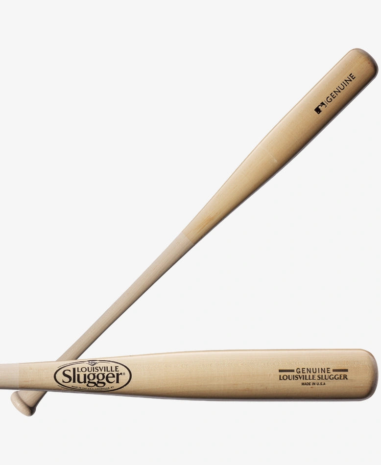 Baseball Bat With Strong End Cap For Durability-Louisville Slugger Genuine MIX Unfinished Natural Clear - Baseball Bat